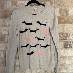 J. Crew dachshund sweater